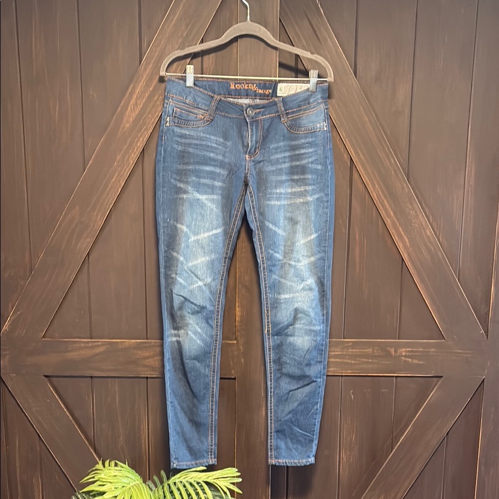 Rocks and Indigo Blue Denim Jeans